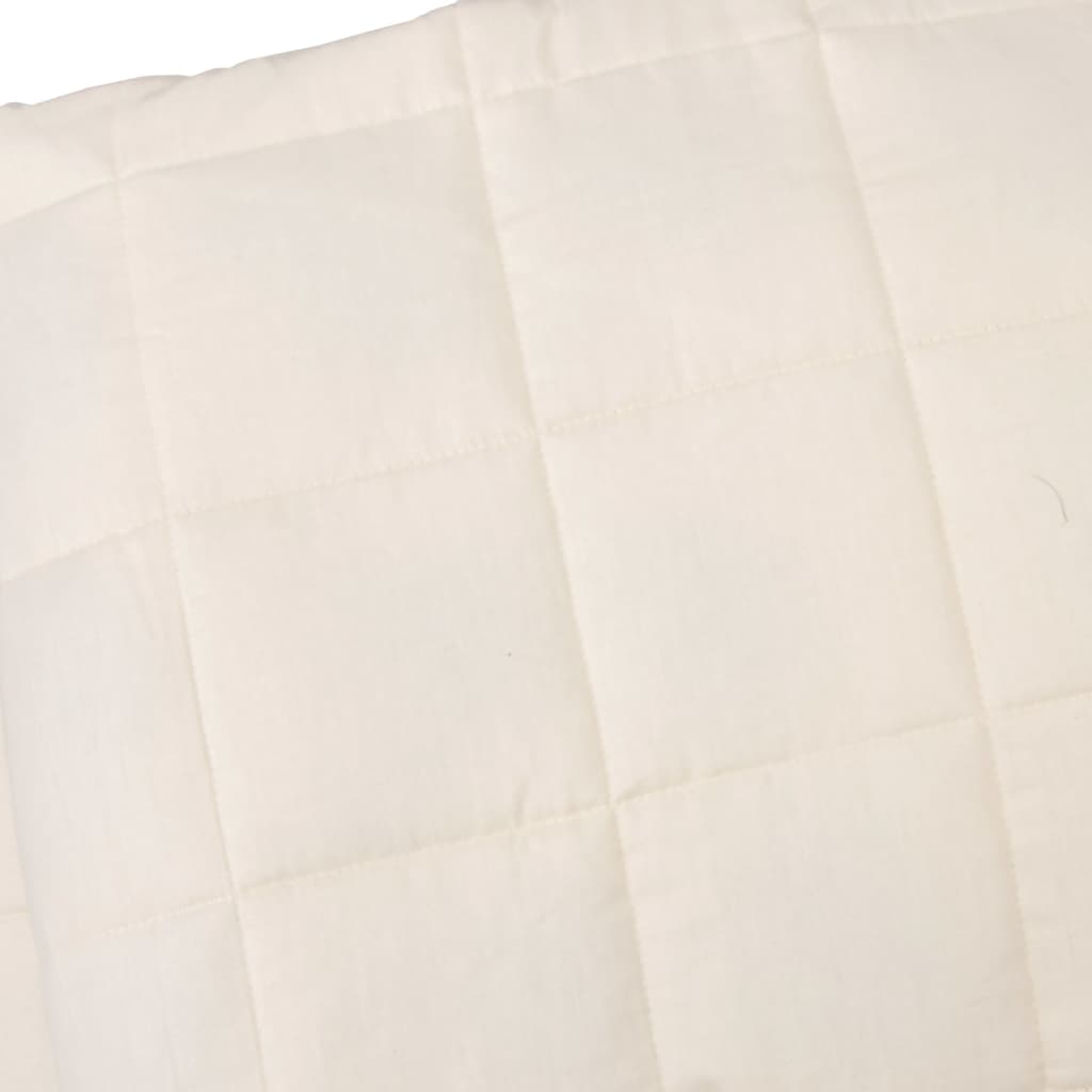 Couverture Lestée de Luxe Crème – L’Élégance au Service de Votre Sommeil