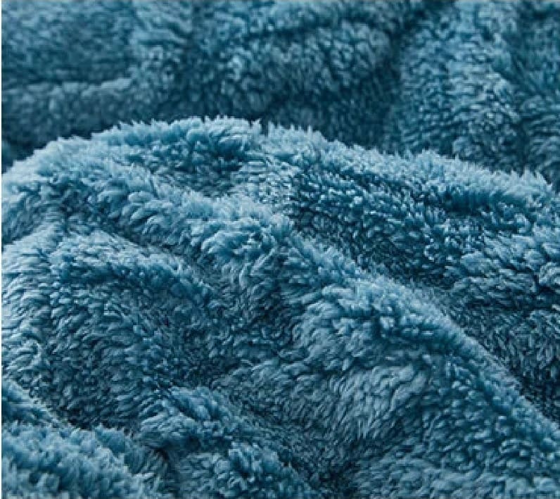 Couverture Lestée Ultra Chaude Epaisse Bleu: Votre Secret pour un Sommeil Profond et Réparateur