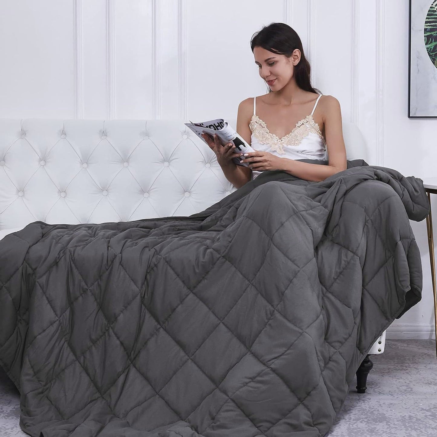 Couverture Lestée Grise: Votre Secret pour un Sommeil Profond et Réparateur